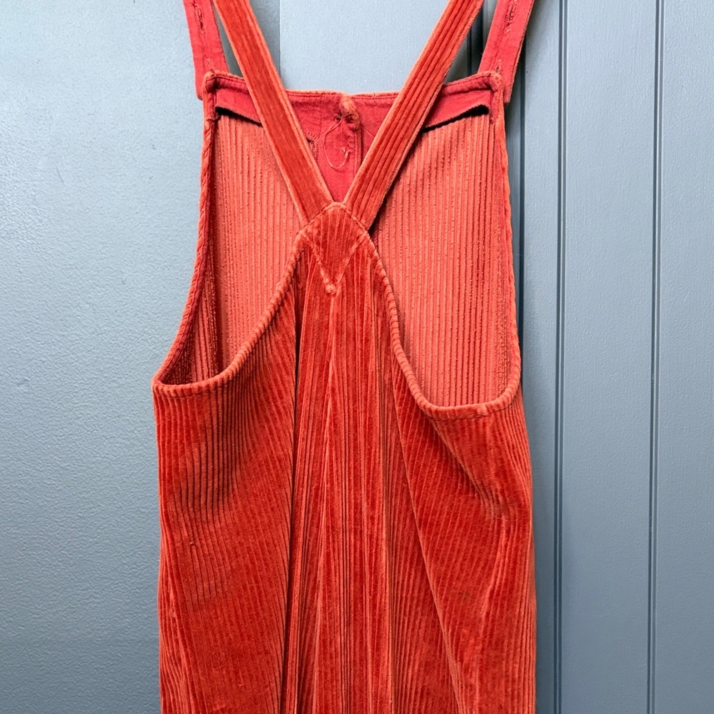 Texture & Thread by Madewell Rust Corduroy Jumpsuit Wide Leg - Picture 5 of 5